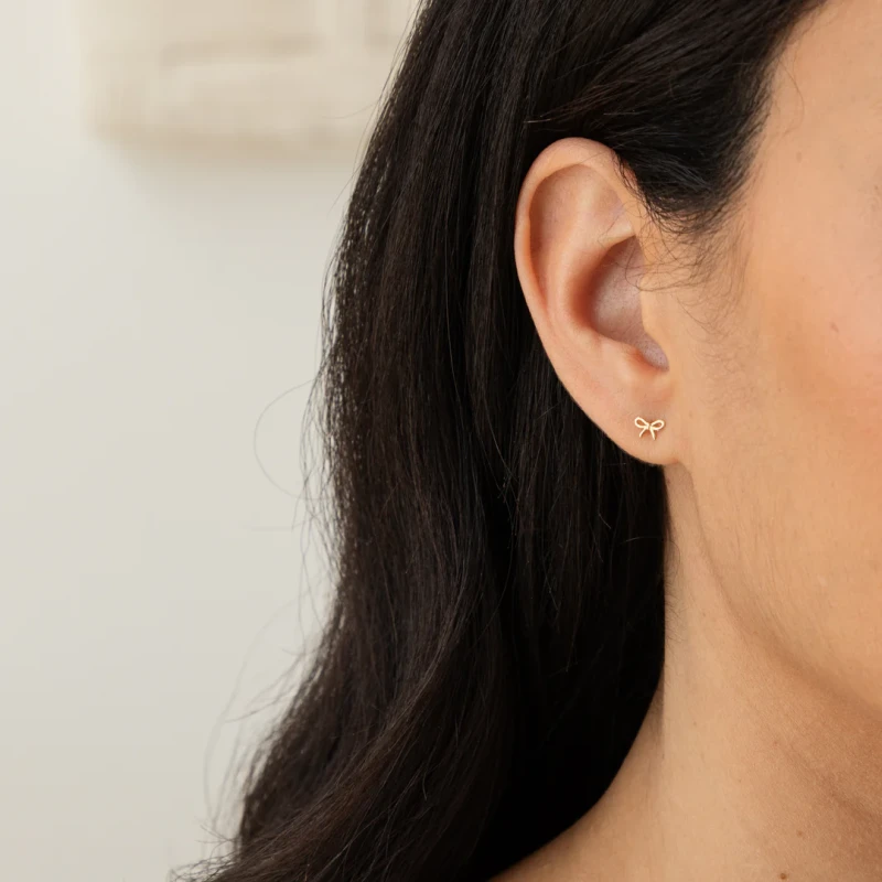 Tiny Bow Stud Earrings 3