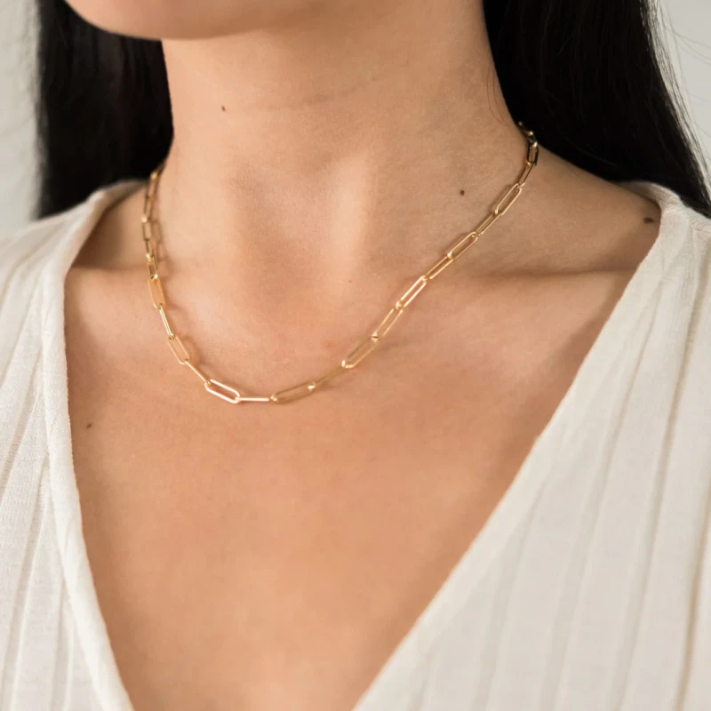 Chunky Paperclip Necklace 2