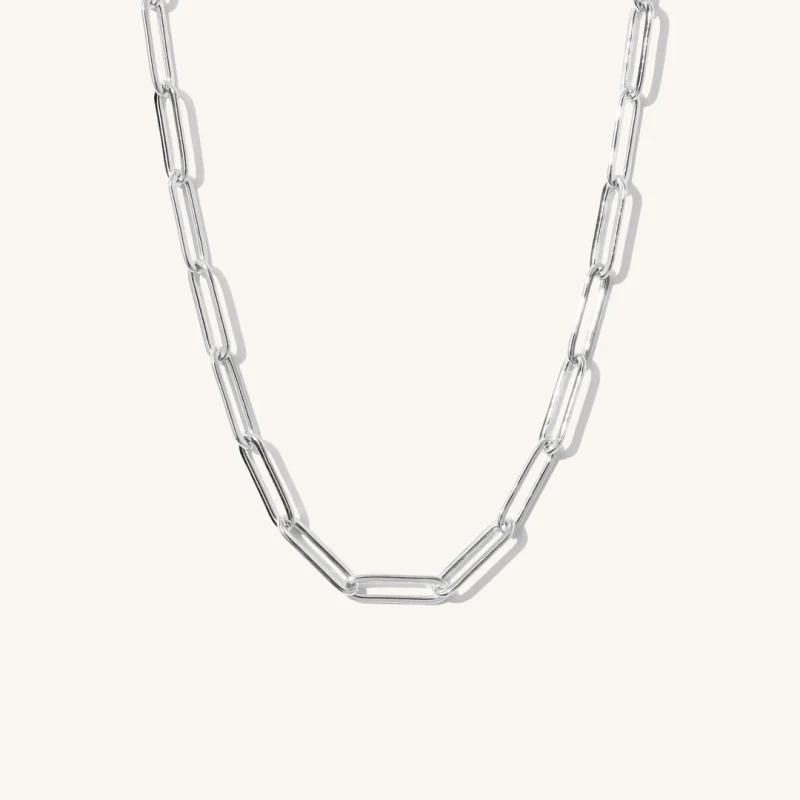 Chunky Paperclip Necklace 10