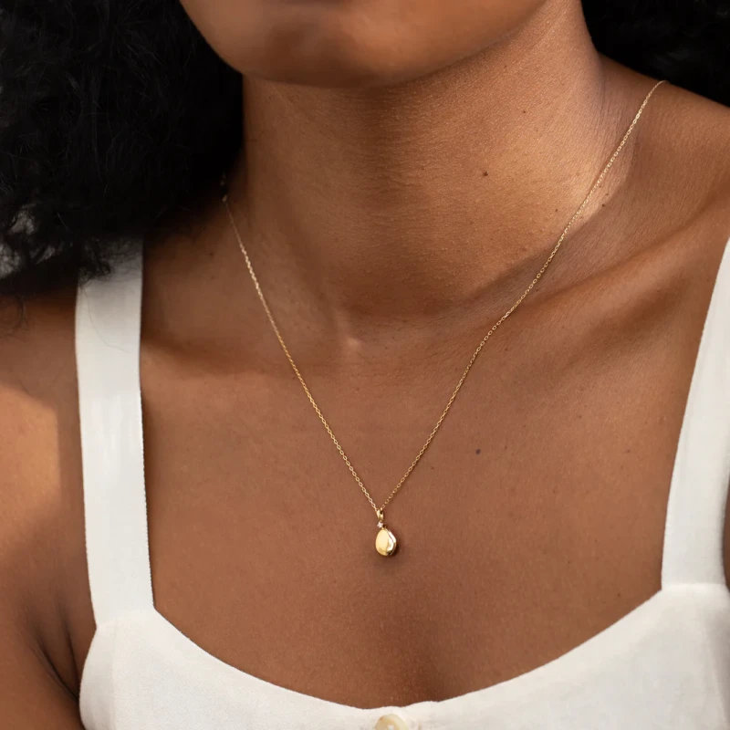 Opal Pebble Necklace - Reversible 4