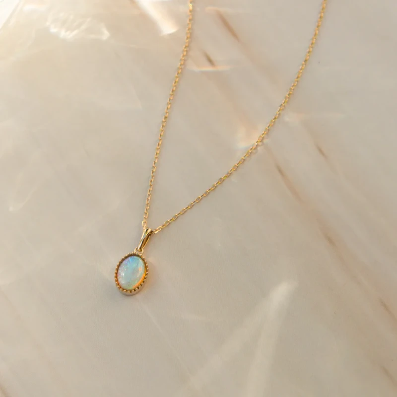 Oval Opal Necklace 3